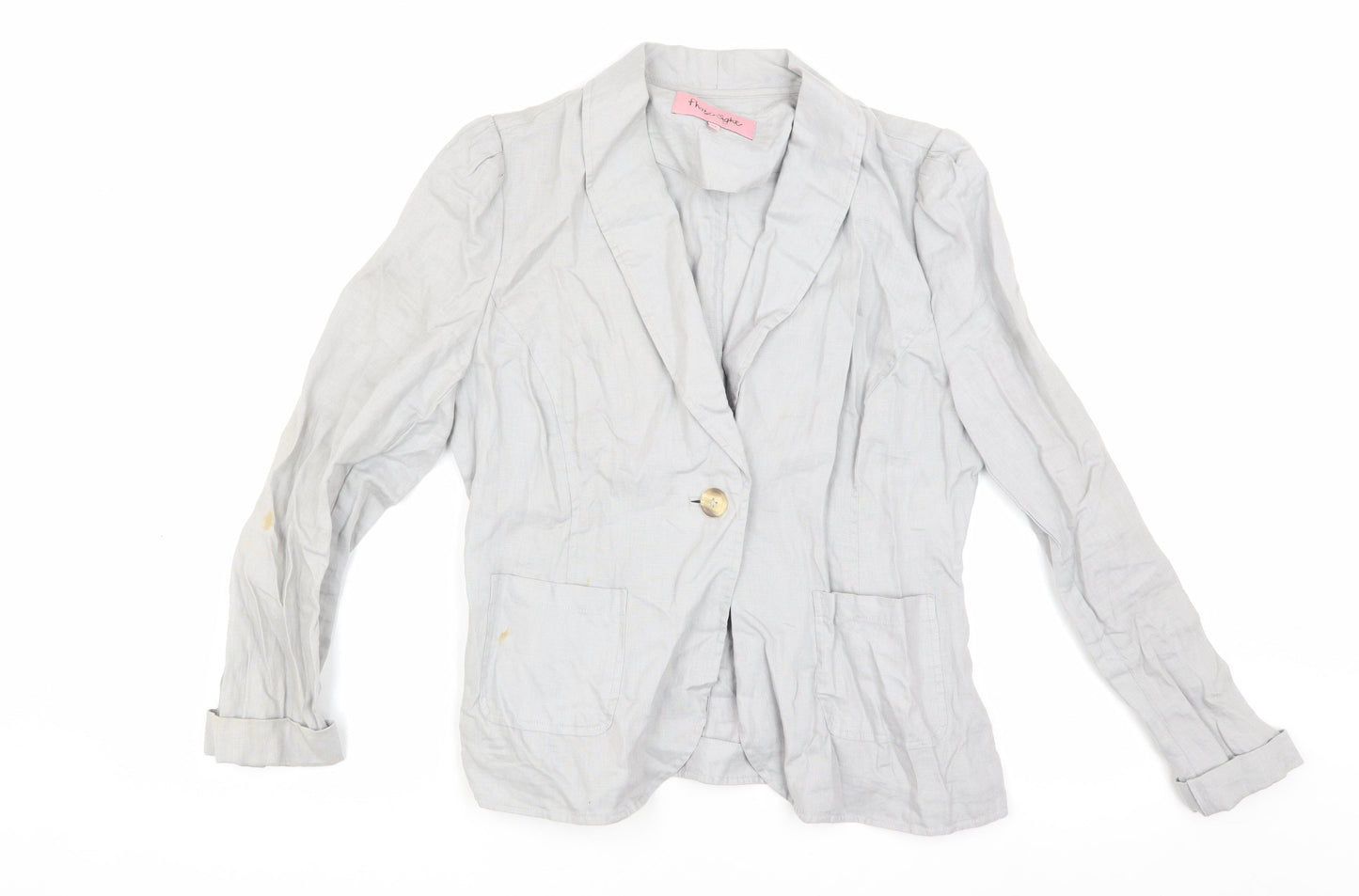 Phase Eight Women's Grey Linen Blazer, Size 12