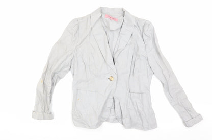 Phase Eight Women's Grey Linen Blazer, Size 12