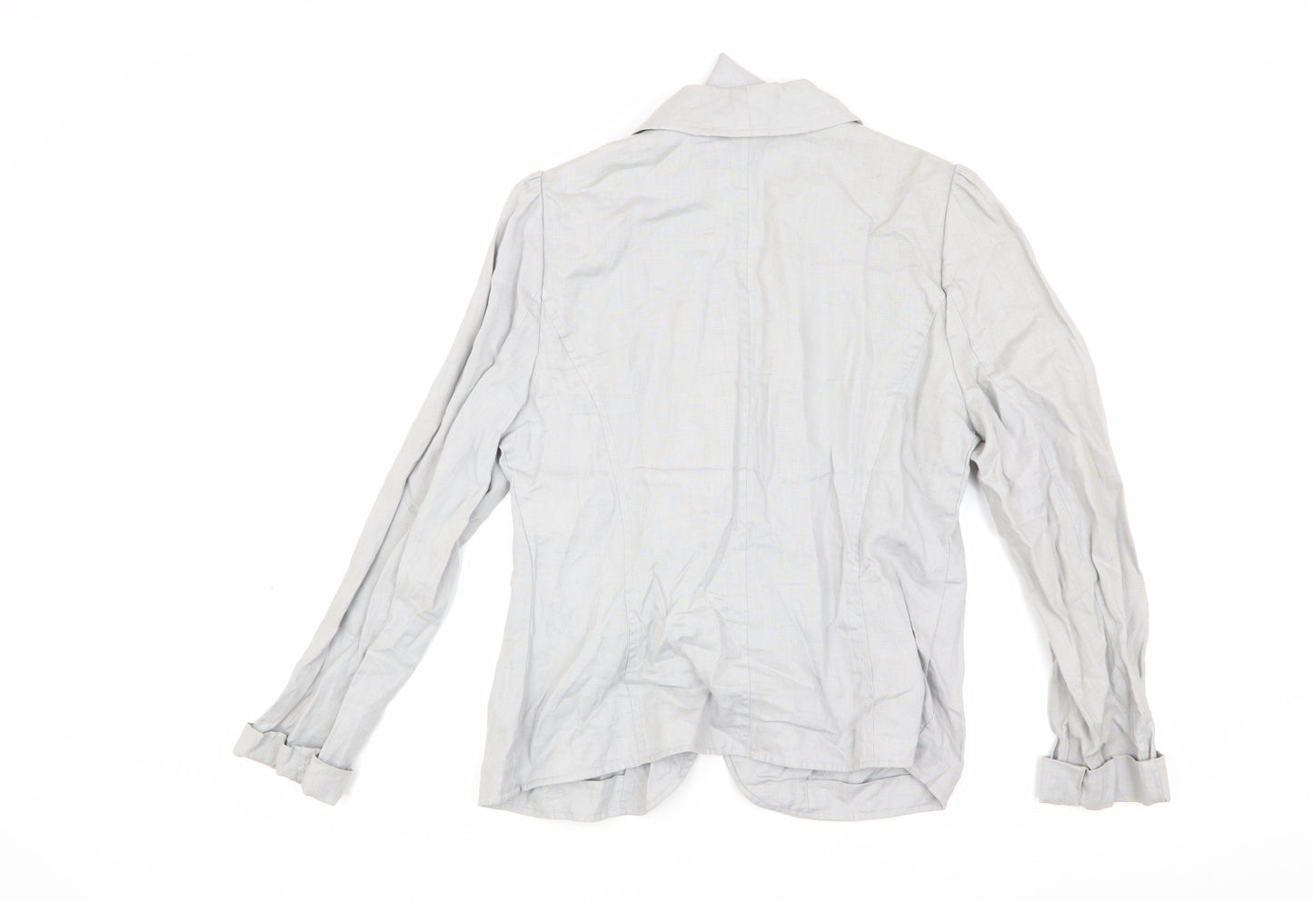 Phase Eight Women's Grey Linen Blazer, Size 12