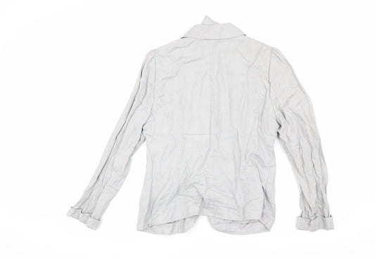 Phase Eight Women's Grey Linen Blazer, Size 12