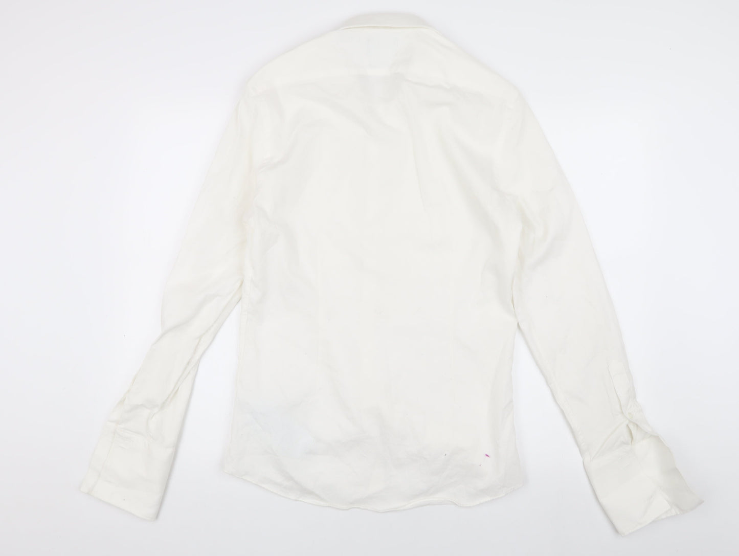 Moss London Men's White Button-Up Shirt Size 38
