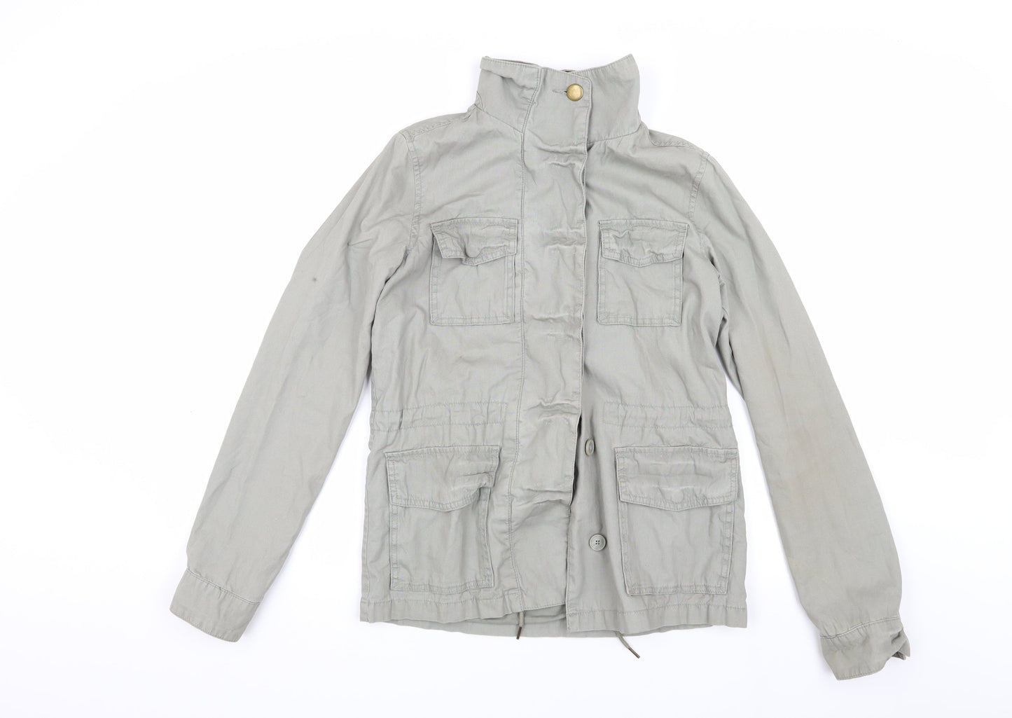 Mens UK Size S Pins and Needles Grey Military Jacket
