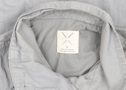 Mens UK Size S Pins and Needles Grey Military Jacket