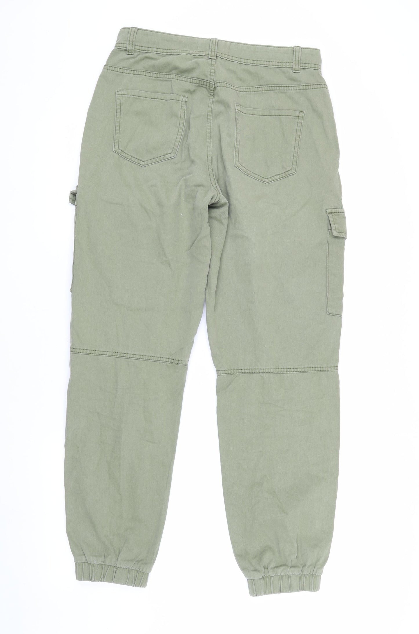 New Look Women's Green Cropped Cargo Jeans Size 8