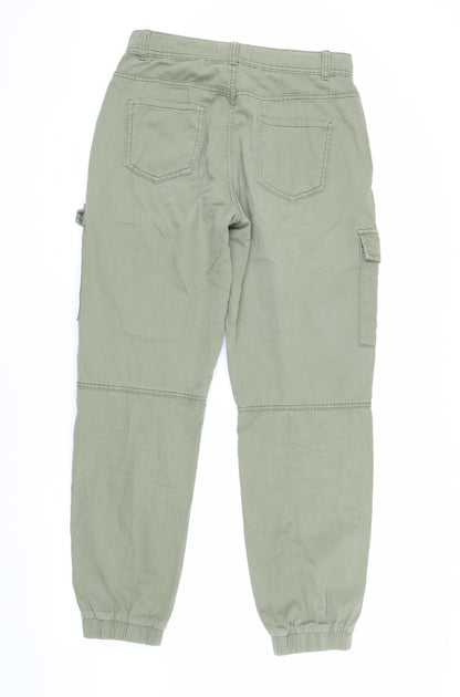 New Look Women's Green Cropped Cargo Jeans Size 8