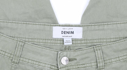 New Look Women's Green Cropped Cargo Jeans Size 8