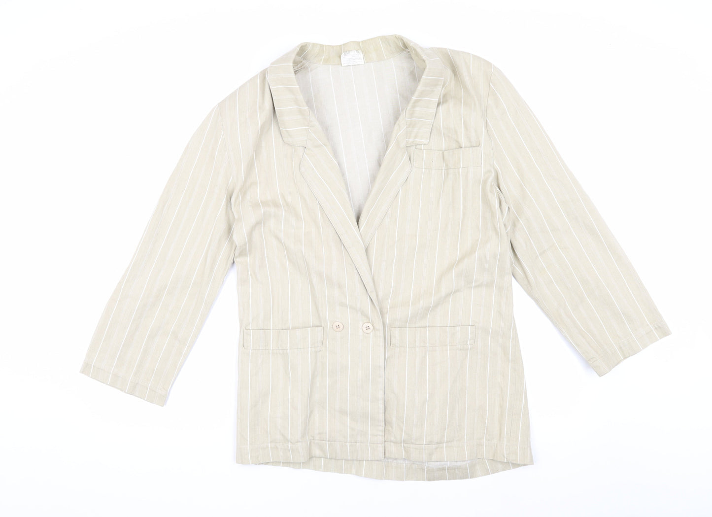 Womens UK Size 10 Unknown Regular Beige Blazer