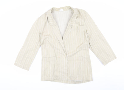 Womens UK Size 10 Unknown Regular Beige Blazer