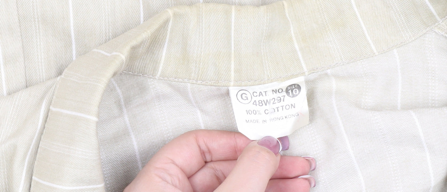 Womens UK Size 10 Unknown Regular Beige Blazer