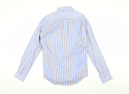 TM Lewin Men’s Blue Striped Long Sleeve Shirt S