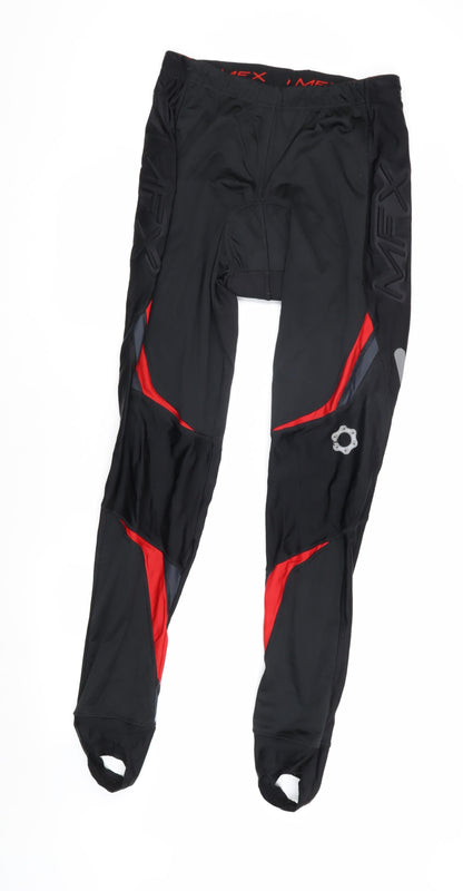 MFX Men's 2XL Black Red Compression Cycling Leggings