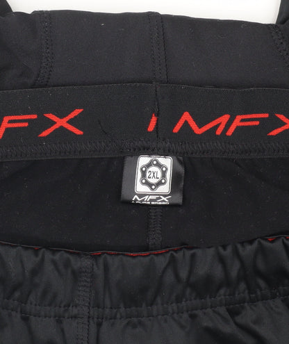 MFX Men's 2XL Black Red Compression Cycling Leggings