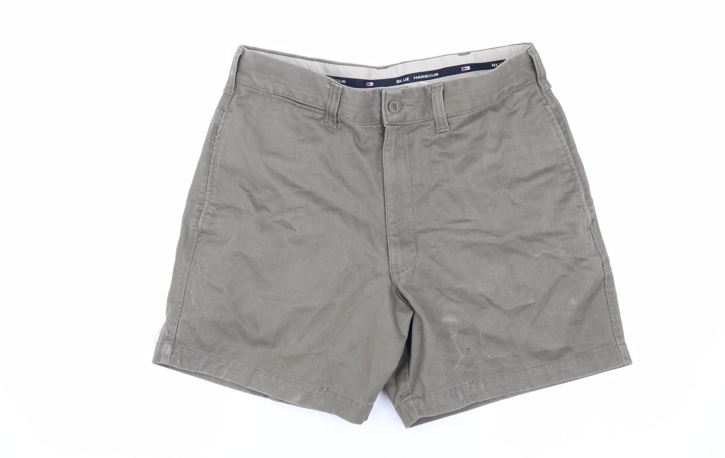 Marks and Spencer Men's Green Chino Shorts Size 32