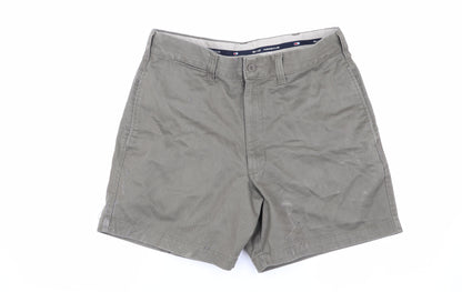 Marks and Spencer Men's Green Chino Shorts Size 32