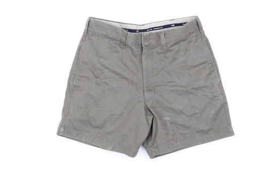 Marks and Spencer Men's Green Chino Shorts Size 32