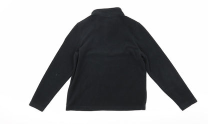 TOG24 Boys Black Fleece 1/4 Zip Sweatshirt - 24 in