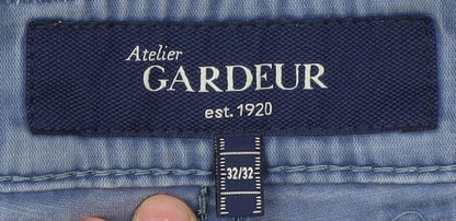 Atelier Gardeur Men's Blue Regular Fit Trousers