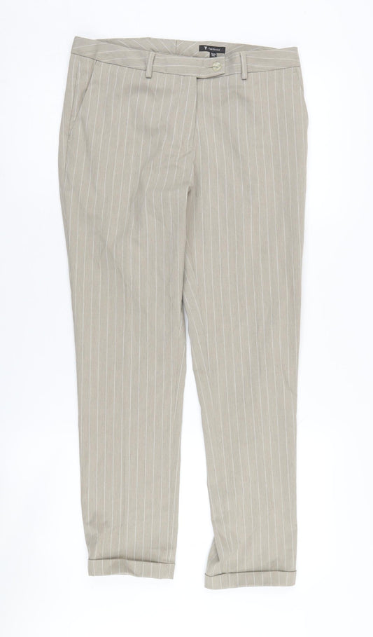 Van Heusen Women's Beige Chino Trousers Size 8