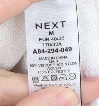 Womens UK Size 12 NEXT White  Jumper