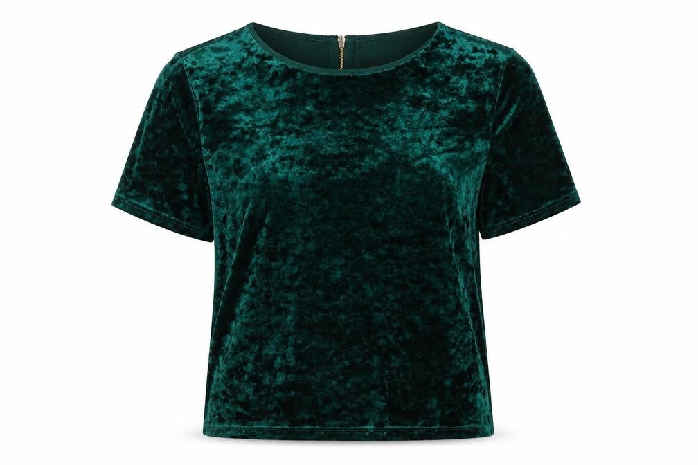 Womens UK Size UK 8 Topshop Green Basic T-Shirt