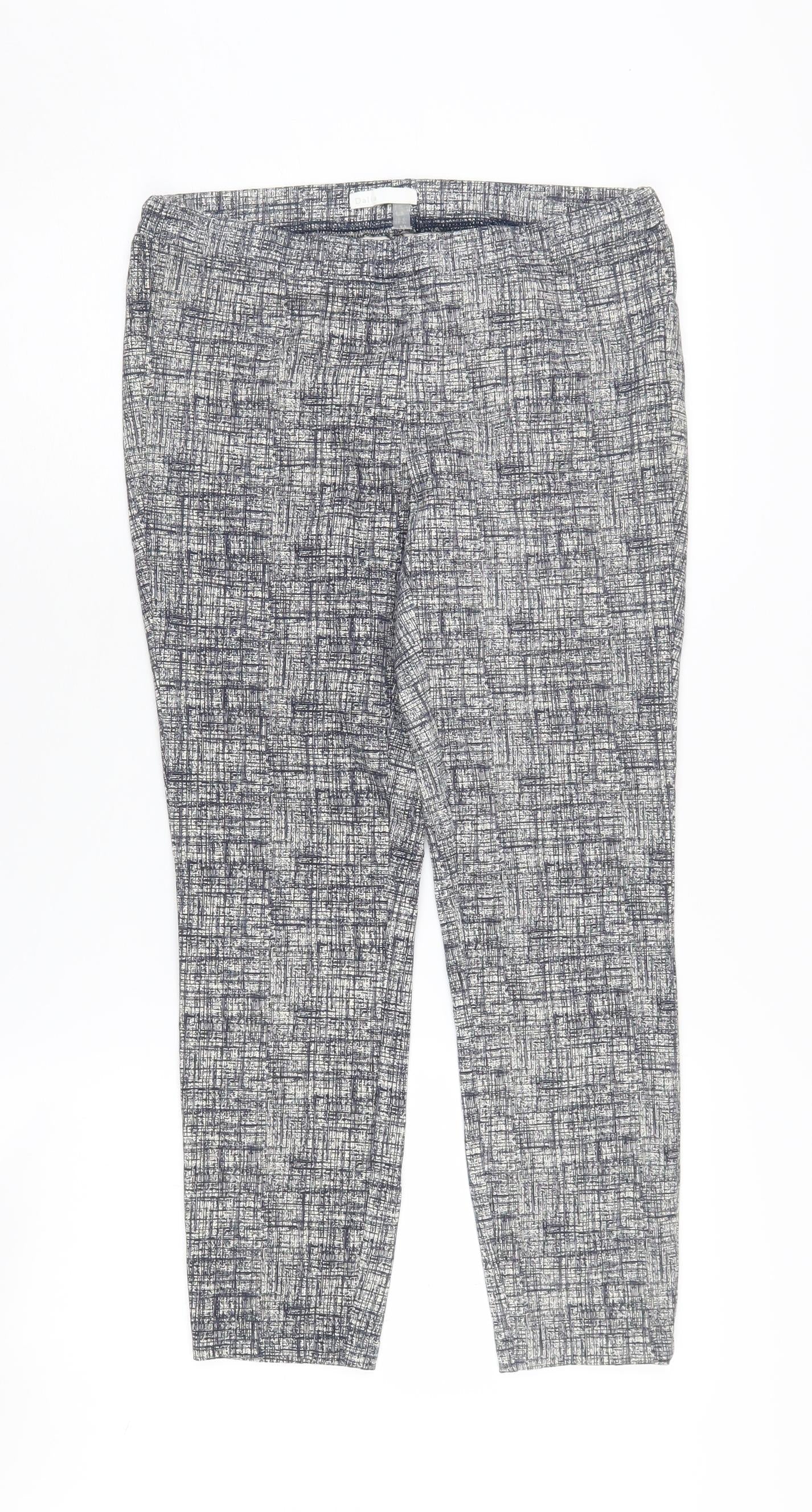 Womens UK Size 8 Dalia  Cropped Multicoloured Trousers