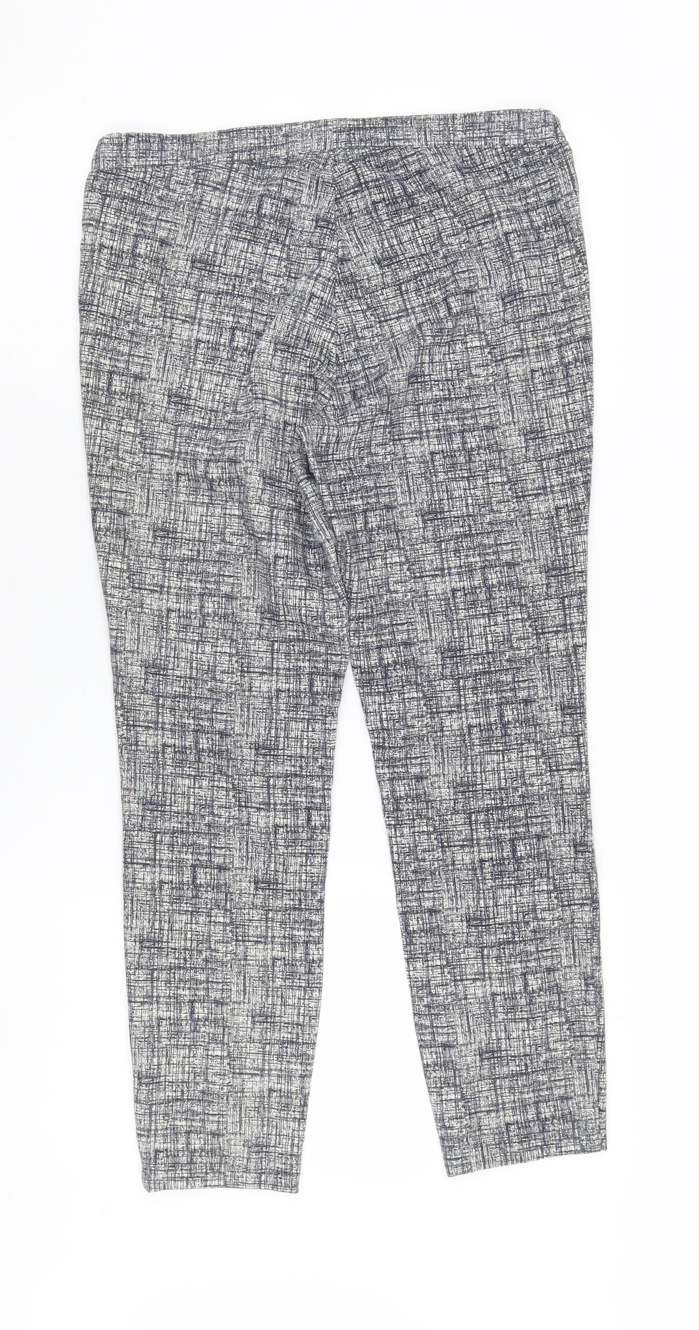 Womens UK Size 8 Dalia  Cropped Multicoloured Trousers