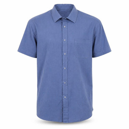 Thomas Nash Men's Blue Short Sleeve Casual Shirt 16