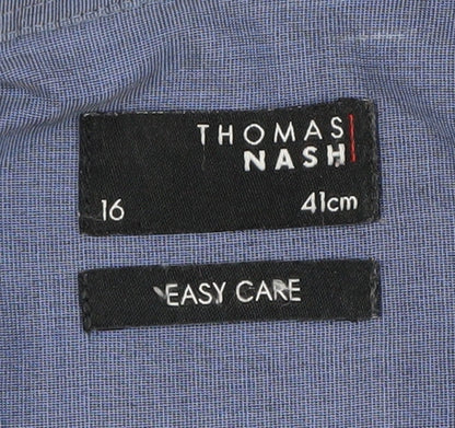 Thomas Nash Men's Blue Short Sleeve Casual Shirt 16
