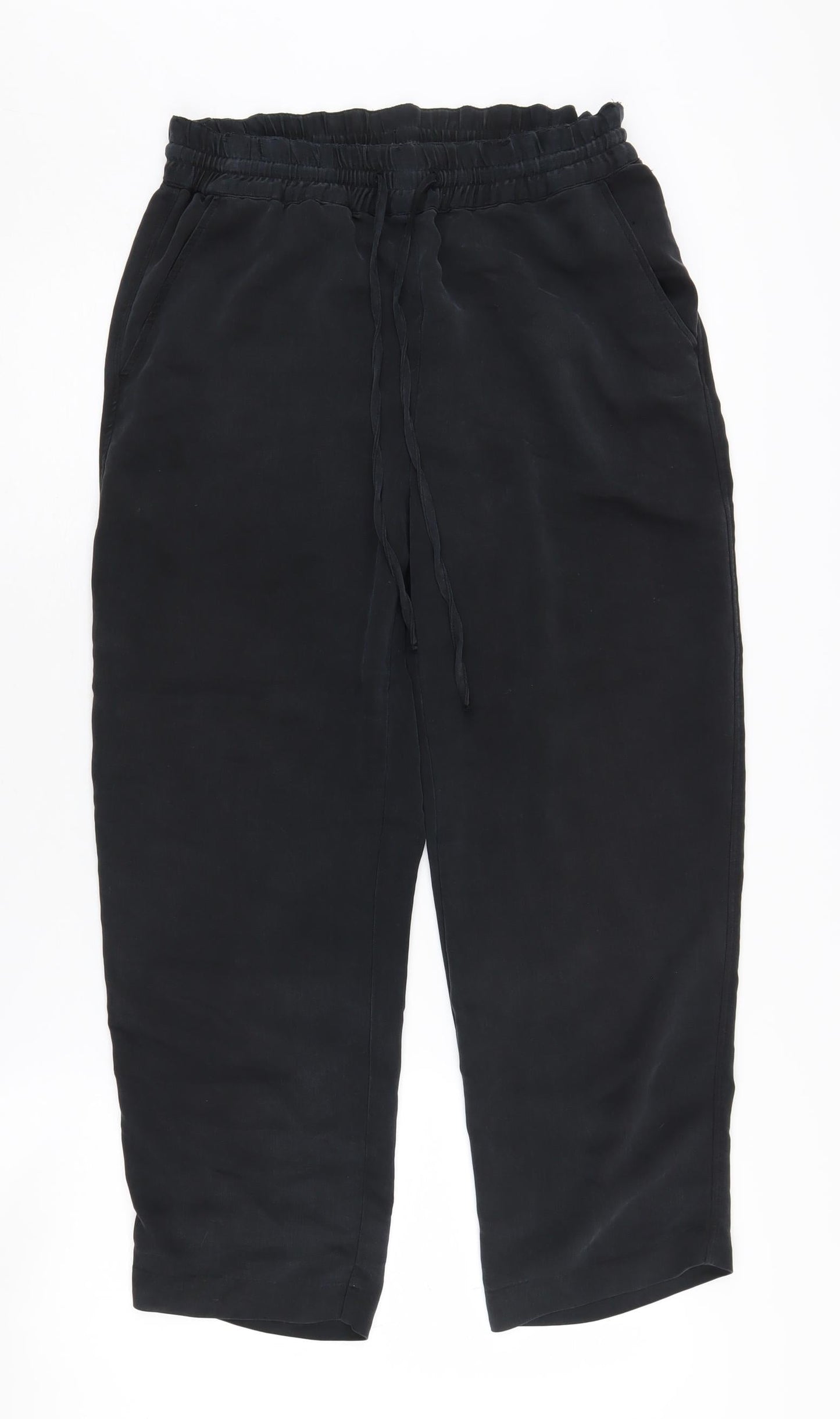 Womens UK Size S H&M Relaxed Fit Jogger Black Trousers