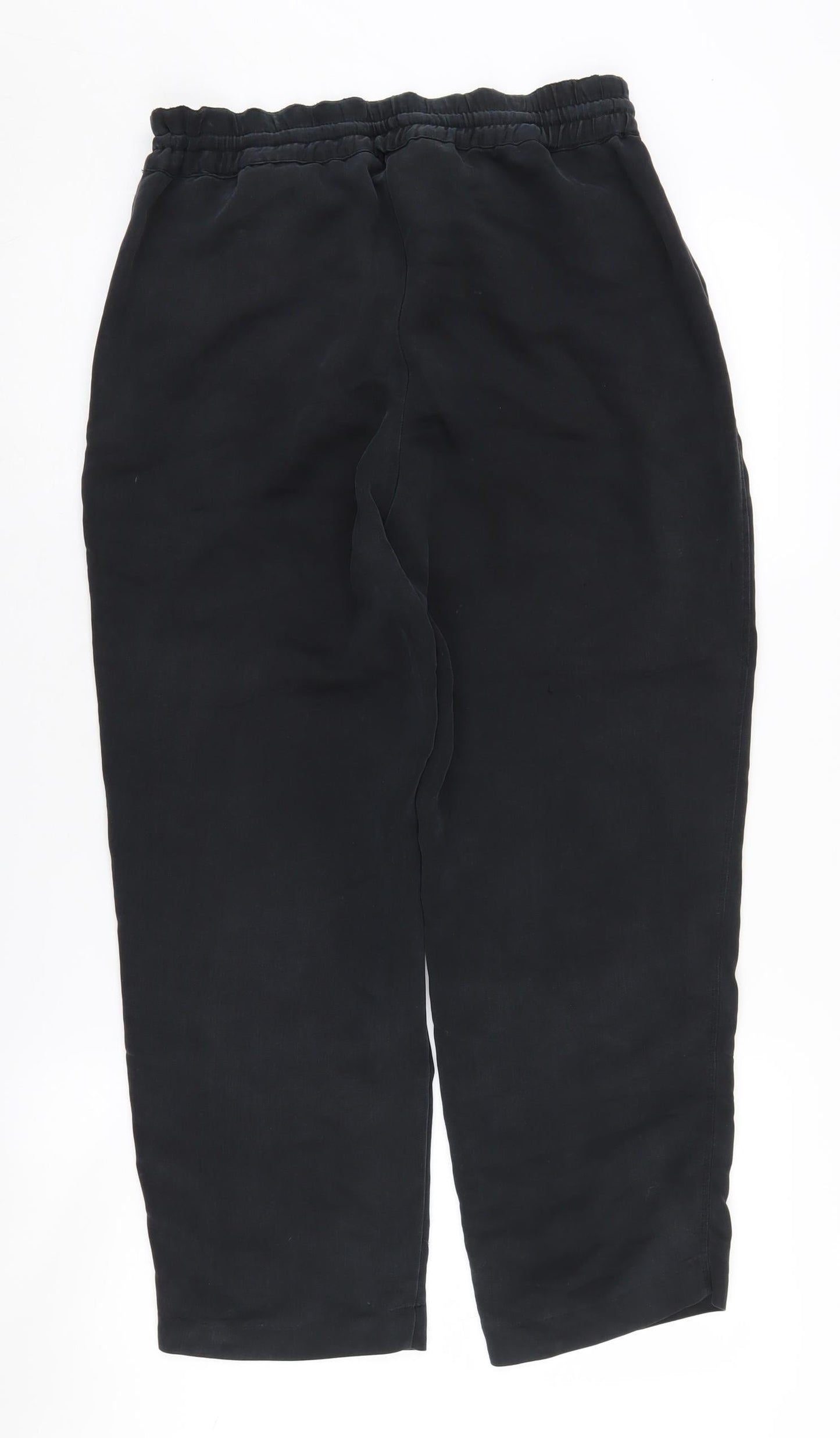 Womens UK Size S H&M Relaxed Fit Jogger Black Trousers