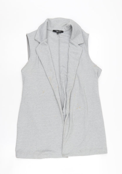 New Look Girls Grey Vest Jumper Collared Size 14-15