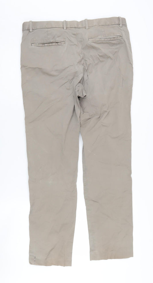 Marks and Spencer Men's Beige Chino Trousers 34W 31L