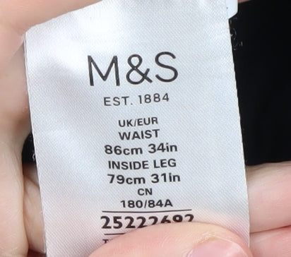 Marks and Spencer Men's Beige Chino Trousers 34W 31L