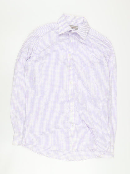 Alexandre Men's Checkered Long Sleeve Shirt 15.5