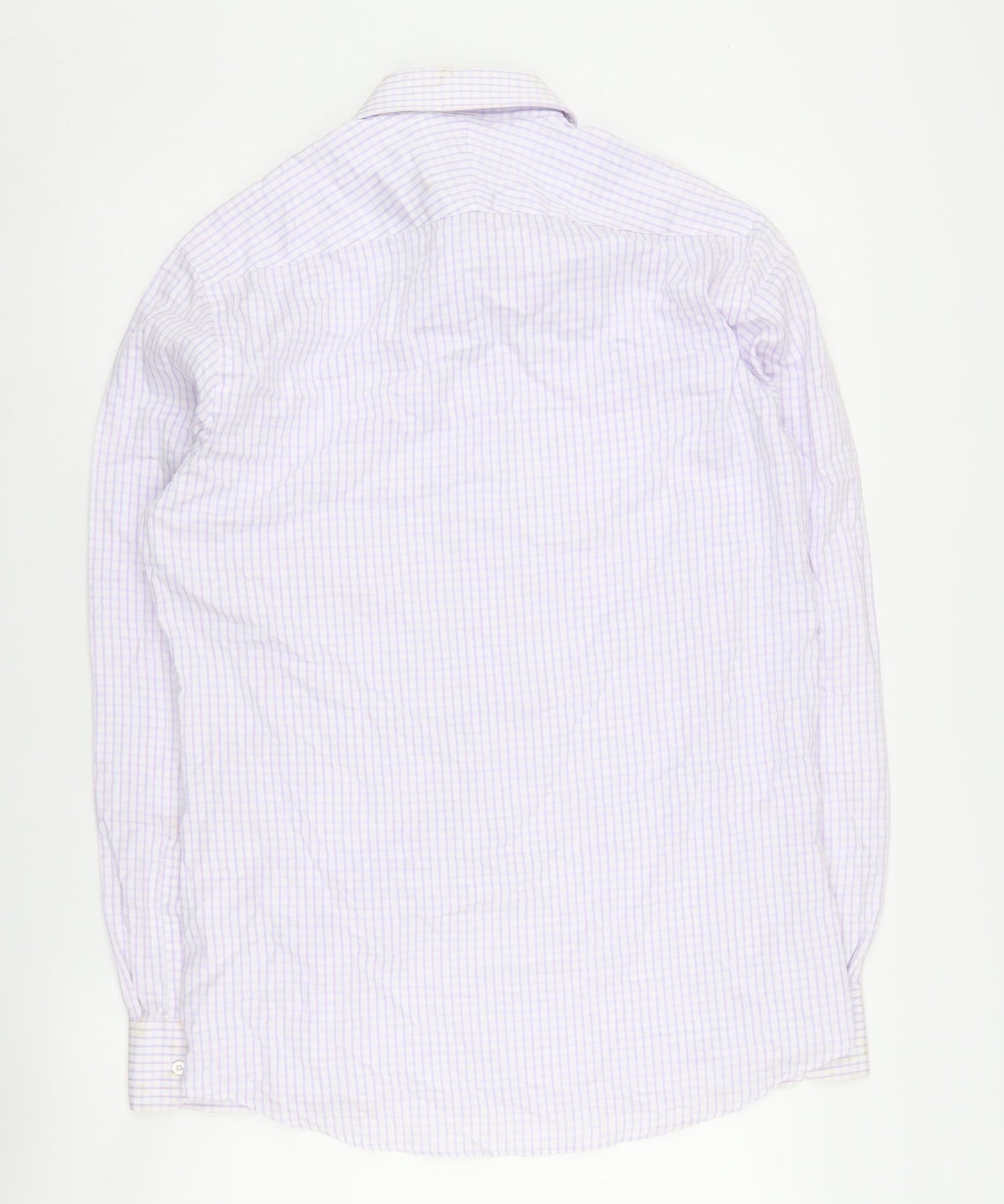 Alexandre Men's Checkered Long Sleeve Shirt 15.5
