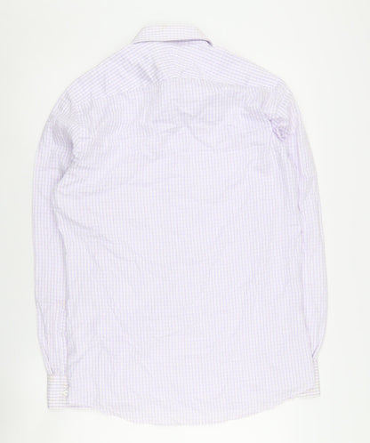 Alexandre Men's Checkered Long Sleeve Shirt 15.5