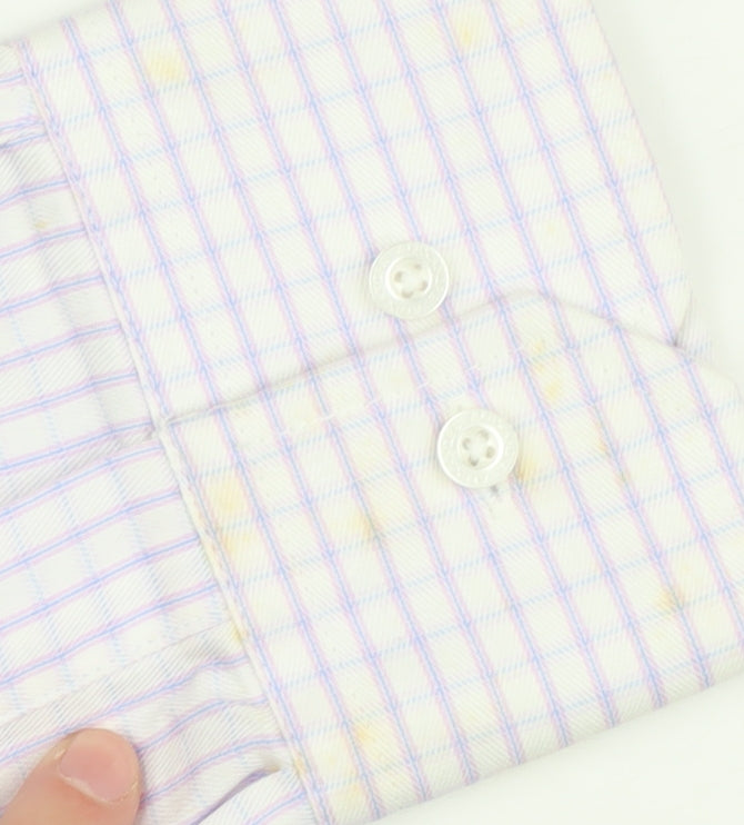 Alexandre Men's Checkered Long Sleeve Shirt 15.5