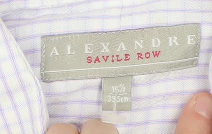 Alexandre Men's Checkered Long Sleeve Shirt 15.5