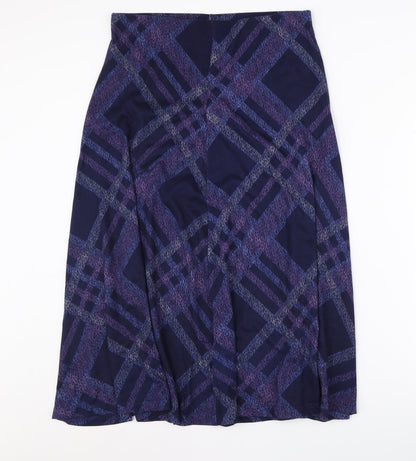 Isle Collection Women's Multicoloured Size 12 A-Line Midi Skirt