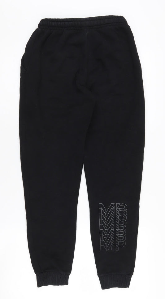 MP Unisex Black Jogger Trousers XS