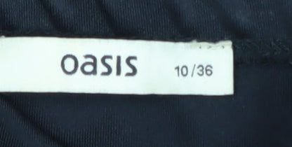 Oasis Women's Black Strapless Peplum Dress, Size 10