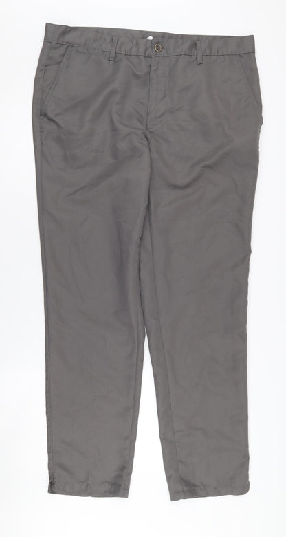 Slazenger Men's Grey Chino Trousers 36W Casual Spring