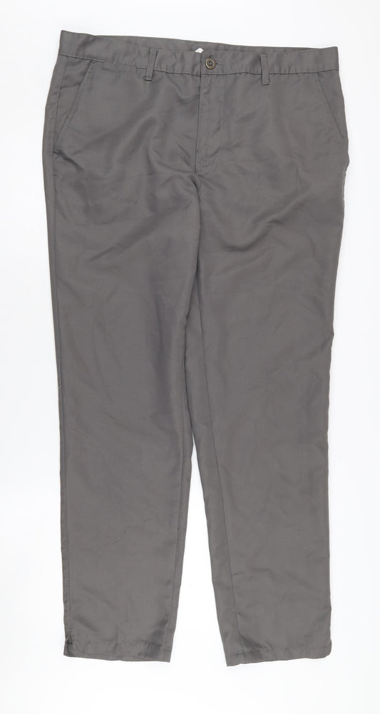 Slazenger Men's Grey Chino Trousers 36W Casual Spring
