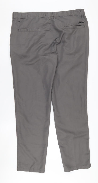 Slazenger Men's Grey Chino Trousers 36W Casual Spring