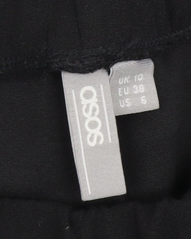 Womens UK Size 10 ASOS   Black Trousers