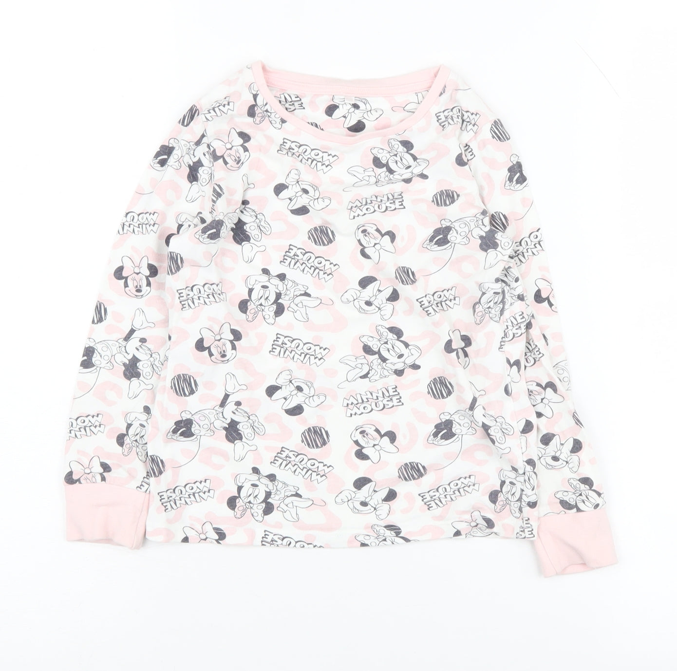 George Girls Minnie Mouse Pink Long Sleeve T-Shirt 6-7 Years
