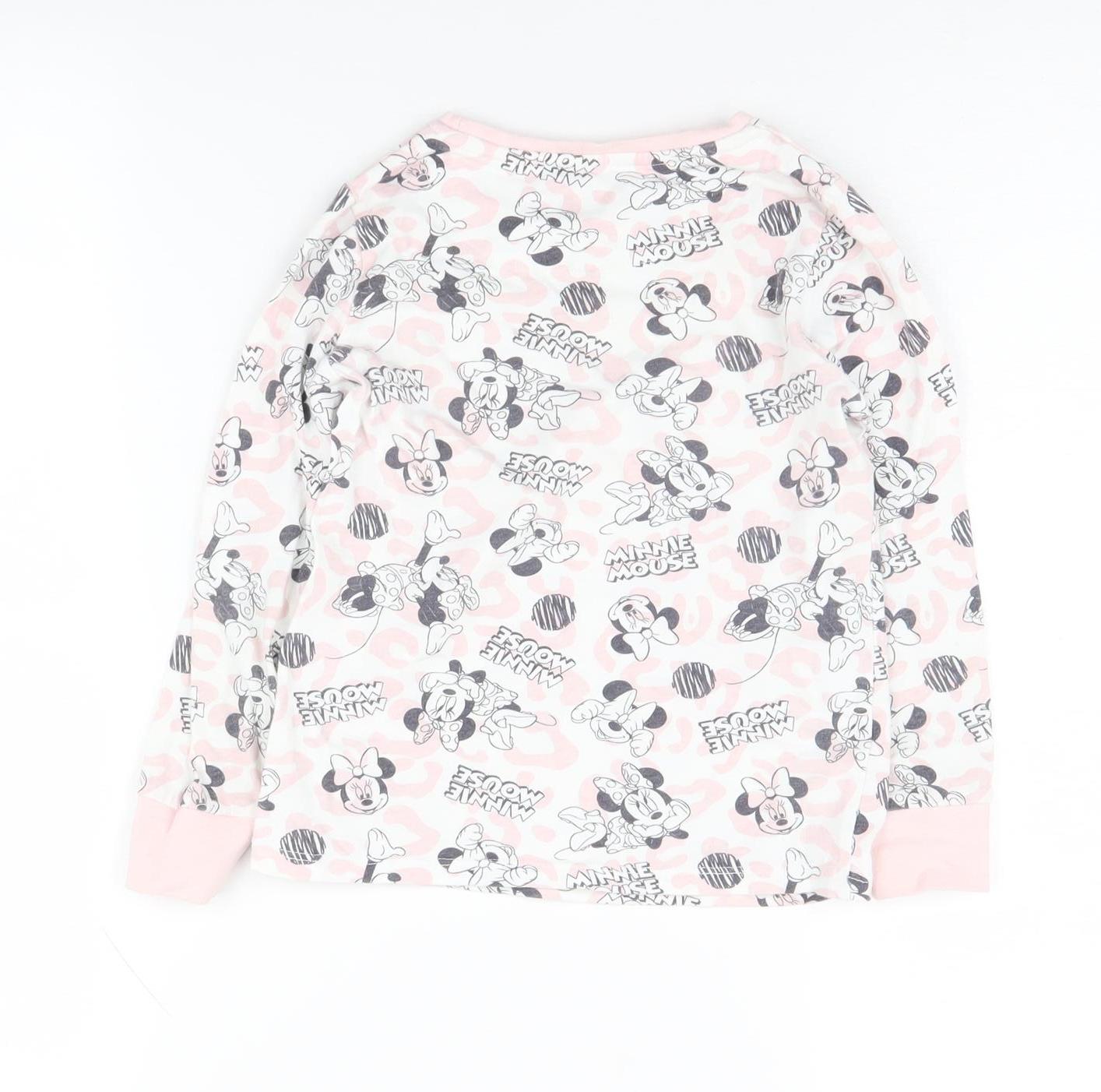 George Girls Minnie Mouse Pink Long Sleeve T-Shirt 6-7 Years