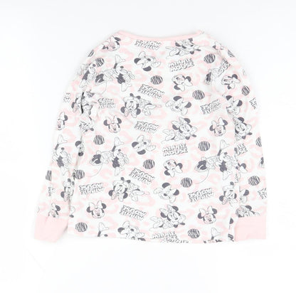 George Girls Minnie Mouse Pink Long Sleeve T-Shirt 6-7 Years