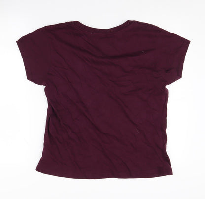 Womens UK Size L Harry Potter Purple  T-Shirt