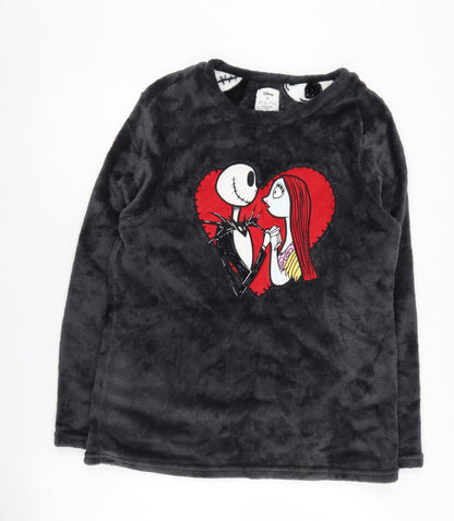 Disney Women's Black Fleece Long Sleeve Nightshirt
